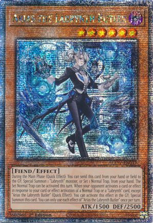 Arias the Labrynth Butler (Quarter Century Secret Rare) [AGOV-EN017] Quarter Century Secret Rare - Trinity Hobby