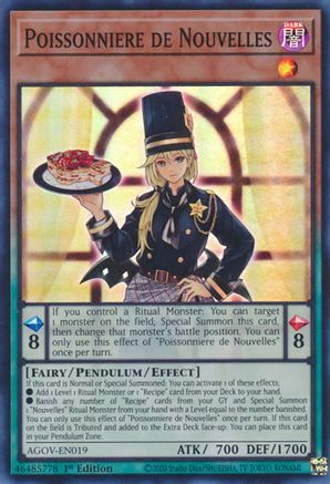 Poissonniere de Nouvelles [AGOV-EN019] Super Rare - Trinity Hobby
