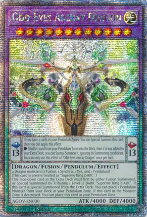 Odd-Eyes Arcray Dragon (Quarter Century Secret Rare) [AGOV-EN030] Quarter Century Secret Rare - Trinity Hobby