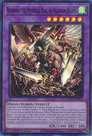 Berfomet the Mythical King of Phantom Beasts [AGOV-EN032] Super Rare - Trinity Hobby
