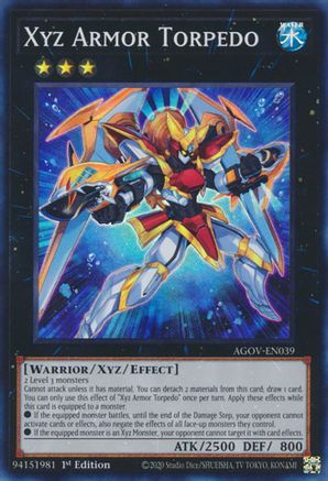 Xyz Armor Torpedo [AGOV-EN039] Super Rare - Trinity Hobby