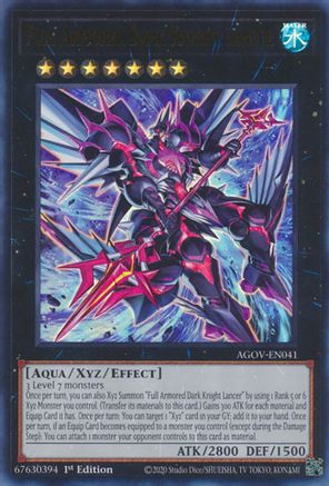 Full Armored Dark Knight Lancer [AGOV-EN041] Ultra Rare - Trinity Hobby