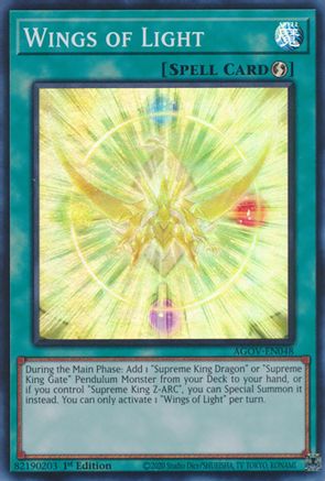 Wings of Light [AGOV-EN048] Super Rare - Trinity Hobby