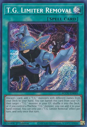 T.G. Limiter Removal [AGOV-EN049] Secret Rare - Trinity Hobby