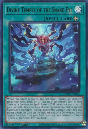 Divine Temple of the Snake-Eye [AGOV-EN056] Ultra Rare - Trinity Hobby