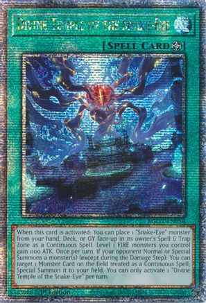 Divine Temple of the Snake-Eye (Quarter Century Secret Rare) [AGOV-EN056] Quarter Century Secret Rare - Trinity Hobby