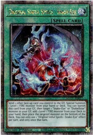 Original Sinful Spoils - Snake-Eye (Quarter Century Secret Rare) [AGOV-EN057] Quarter Century Secret Rare - Trinity Hobby