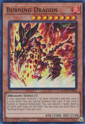 Burning Dragon [AGOV-EN094] Super Rare - Trinity Hobby