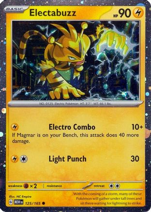 Electabuzz (Cosmos Holo) - (125/165) Holofoil [Miscellaneous Cards & Products]
