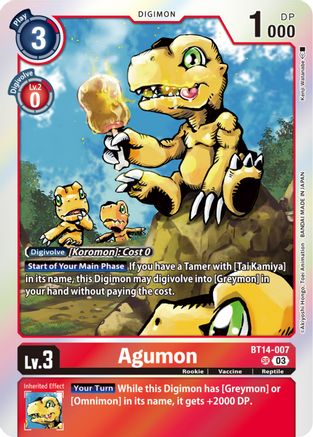 Agumon [BT14-007] [Blast Ace] - Trinity Hobby