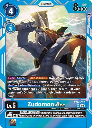 Zudomon Ace [BT14-026] [Blast Ace] - Trinity Hobby