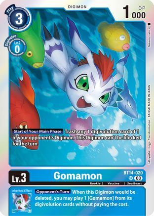 Gomamon [BT14-020] [Blast Ace] - Trinity Hobby