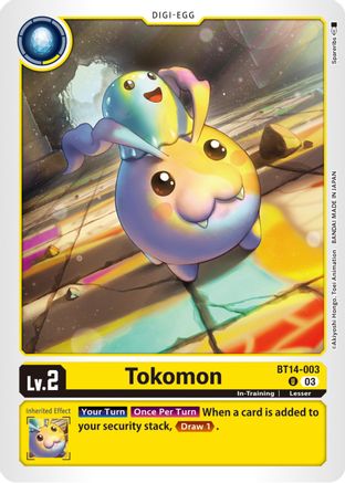 Tokomon [BT14-003] [Blast Ace] - Trinity Hobby