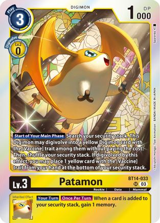 Patamon [BT14-033] [Blast Ace] - Trinity Hobby