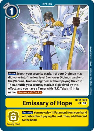 Emissary of Hope [BT14-093] [Blast Ace] - Trinity Hobby