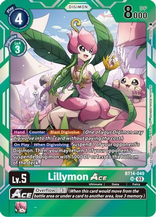 Lillymon Ace [BT14-049] [Blast Ace] - Trinity Hobby