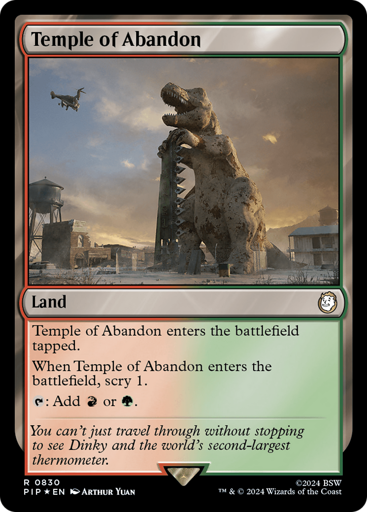 Temple of Abandon (Surge Foil) [Fallout] - Trinity Hobby