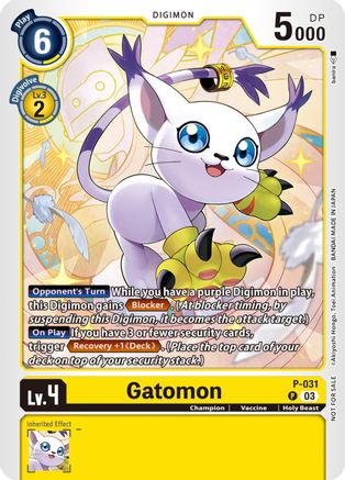 Gatomon [P-031] (Blast Ace Pre-Release) [Promotional Cards] - Trinity Hobby