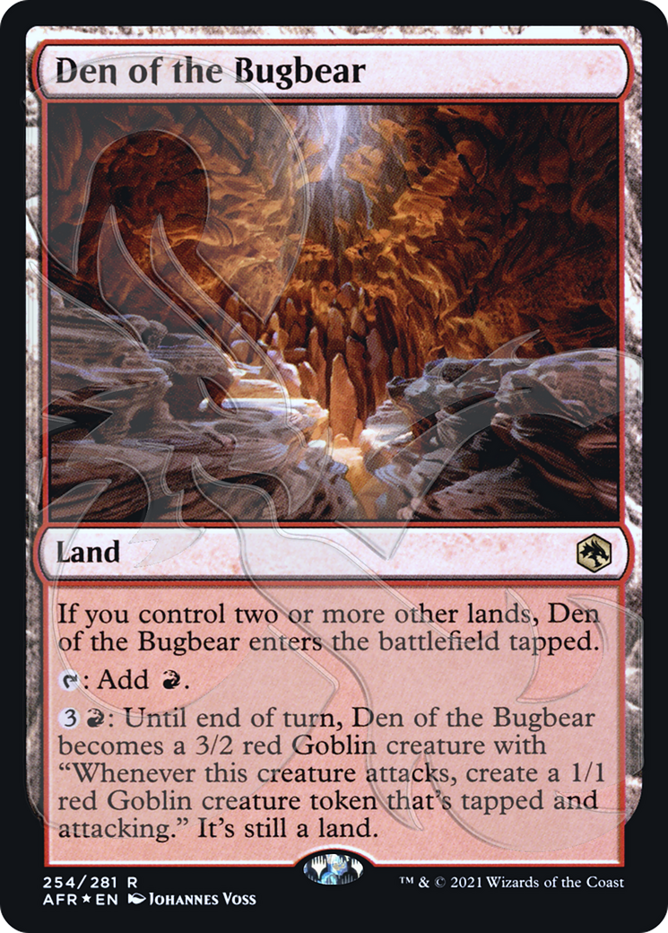 Den of the Bugbear (Ampersand Promo) [Dungeons & Dragons: Adventures in the Forgotten Realms Promos] - Trinity Hobby