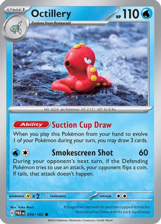 Octillery (034/182) [Scarlet & Violet: Paradox Rift] - Trinity Hobby