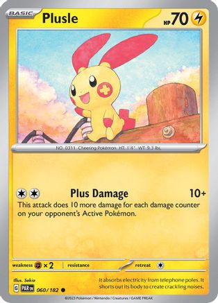 Plusle (060/182) [Scarlet & Violet: Paradox Rift] - Trinity Hobby