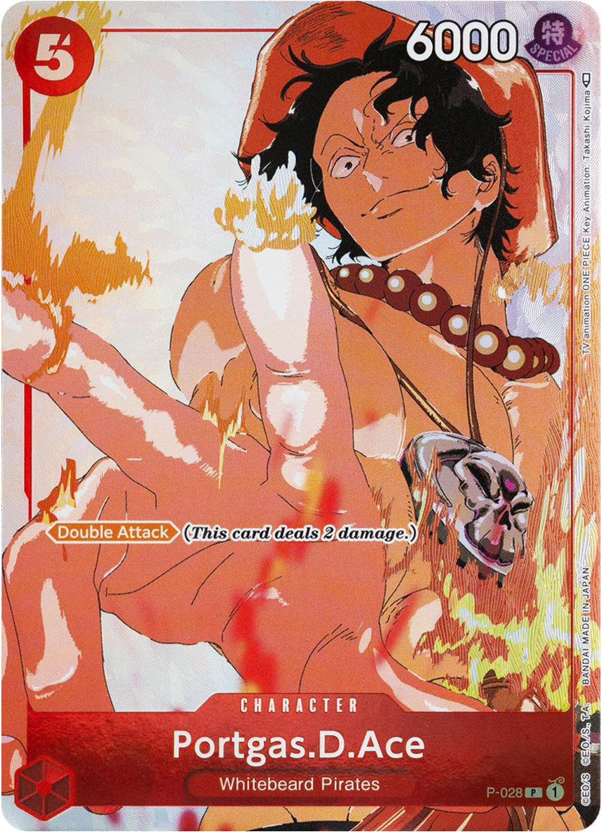 Portgas.D.Ace (Gift Collection 2023) (P-028) - [One Piece Promotion Cards] Foil - Trinity Hobby