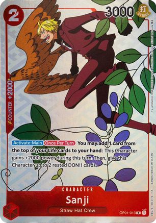 Sanji (Gift Collection 2023) (OP01-013) - [One Piece Promotion Cards] Foil - Trinity Hobby