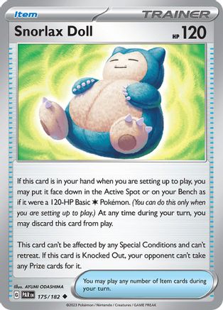Snorlax Doll (175/182) [Scarlet & Violet: Paradox Rift] - Trinity Hobby
