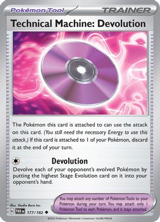 Technical Machine: Devolution (177/182) [Scarlet & Violet: Paradox Rift] - Trinity Hobby