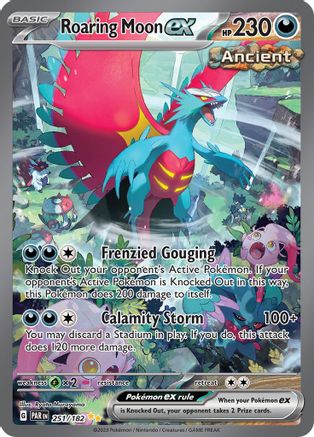 Roaring Moon ex (251/182) [Scarlet & Violet: Paradox Rift] - Trinity Hobby