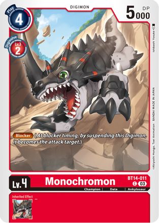 Monochromon [BT14-011] [Blast Ace] - Trinity Hobby