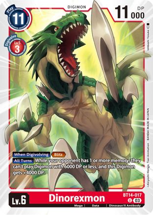 Dinorexmon [BT14-017] [Blast Ace] - Trinity Hobby