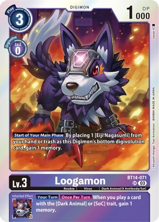 Loogamon [BT14-071] [Blast Ace] - Trinity Hobby