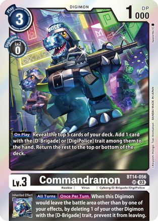 Commandramon [BT14-056] [Blast Ace] - Trinity Hobby