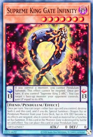 Supreme King Gate Infinity [OP23-EN017] Common - Trinity Hobby