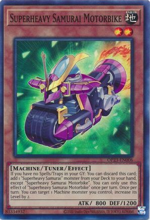 Superheavy Samurai Motorbike [OP23-EN006] Super Rare - Trinity Hobby