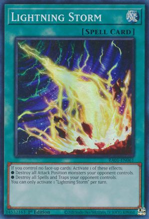Lightning Storm [RA01-EN061] Super Rare - Trinity Hobby