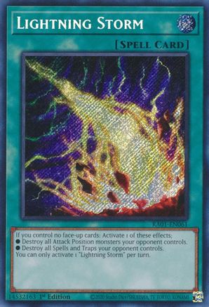 Lightning Storm [RA01-EN061] Secret Rare - Trinity Hobby
