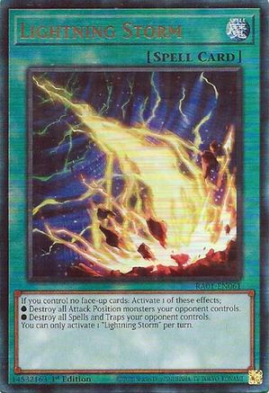 Lightning Storm [RA01-EN061] Prismatic Ultimate Rare - Trinity Hobby