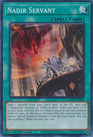 Nadir Servant [RA01-EN062] Super Rare - Trinity Hobby