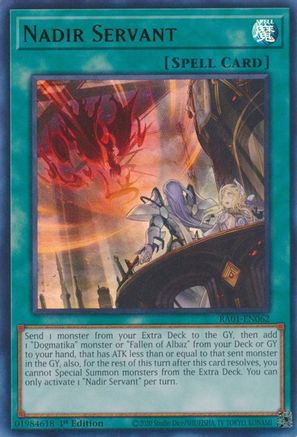 Nadir Servant [RA01-EN062] Ultra Rare - Trinity Hobby