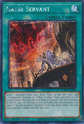 Nadir Servant [RA01-EN062] Platinum Secret Rare - Trinity Hobby