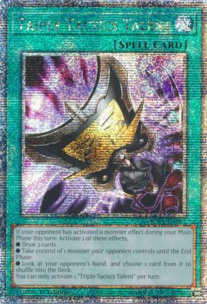 Triple Tactics Talent [RA01-EN063] Quarter Century Secret Rare - Trinity Hobby