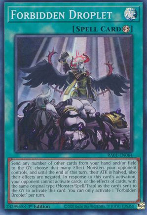 Forbidden Droplet [RA01-EN064] Super Rare - Trinity Hobby