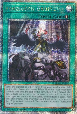 Forbidden Droplet [RA01-EN064] Quarter Century Secret Rare - Trinity Hobby