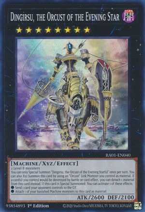 Dingirsu, the Orcust of the Evening Star [RA01-EN040] Super Rare - Trinity Hobby