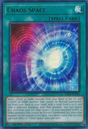 Chaos Space [RA01-EN065] Ultra Rare - Trinity Hobby