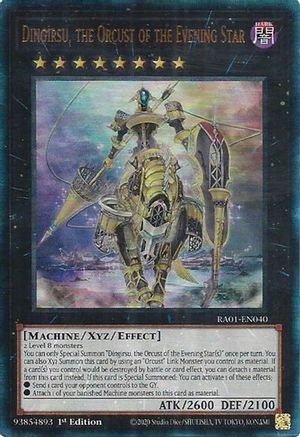 Dingirsu, the Orcust of the Evening Star [RA01-EN040] Prismatic Ultimate Rare - Trinity Hobby