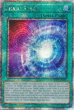 Chaos Space [RA01-EN065] Quarter Century Secret Rare - Trinity Hobby