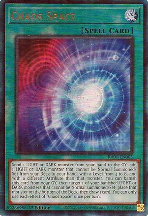 Chaos Space [RA01-EN065] Prismatic Ultimate Rare - Trinity Hobby